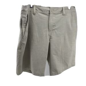 Hang Ten‎ Mens Light Weight Stretch Shorts Size 36 Flat Front Beige